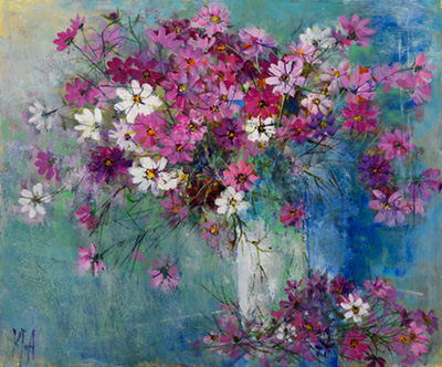 一枚の繪 －－2019花より花らしく－羽倉恭子 洋画展