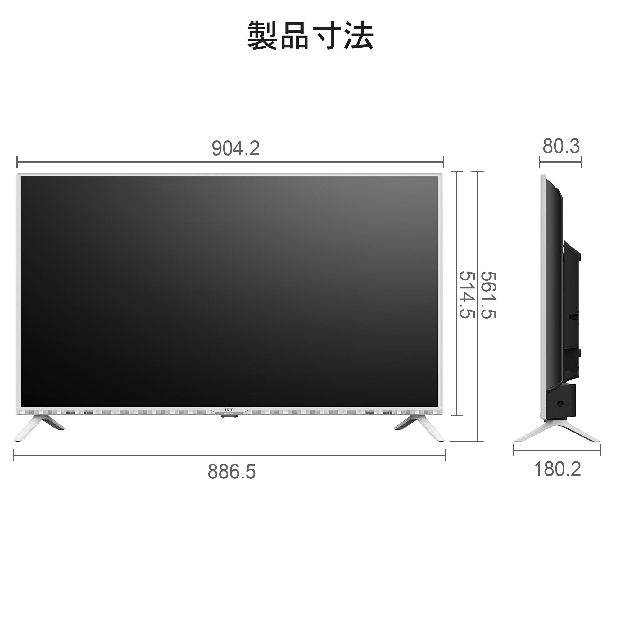 公式】IRIE 液晶テレビ 40V型 ダブルチューナー フルハイビジョン