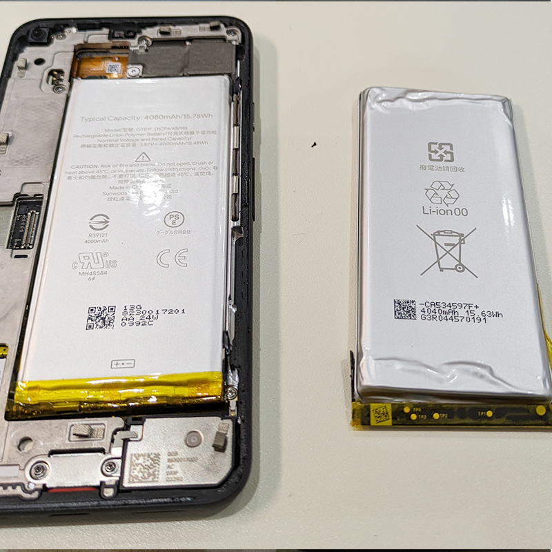 Pixel 5 のバッテリーを新品に交換！ | スマホ修理ならiCracked