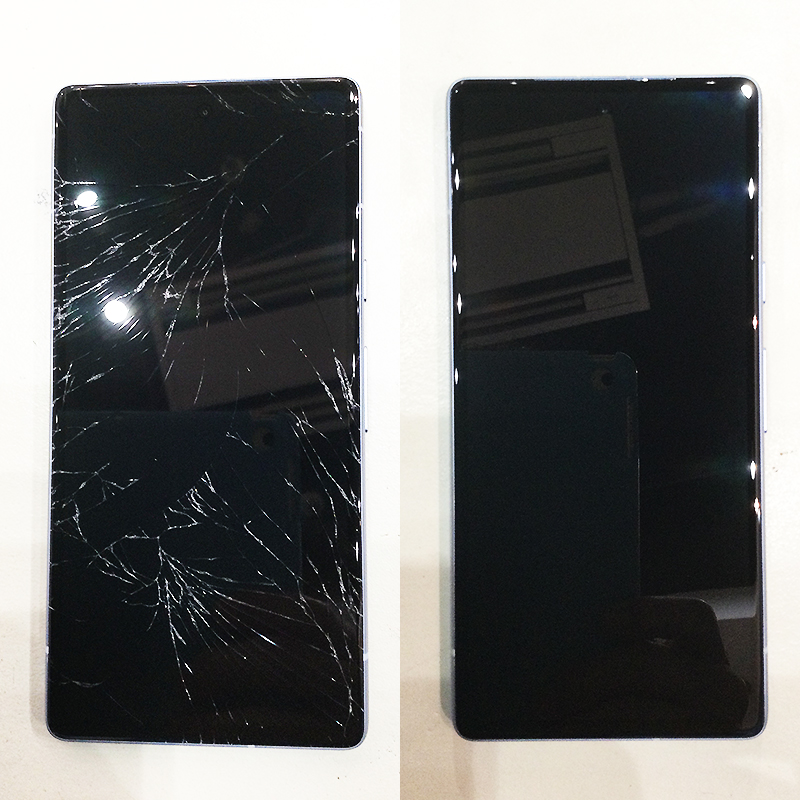 Pixel 7aの画面修理のレポート 作業時間60分 | スマホ修理ならiCracked