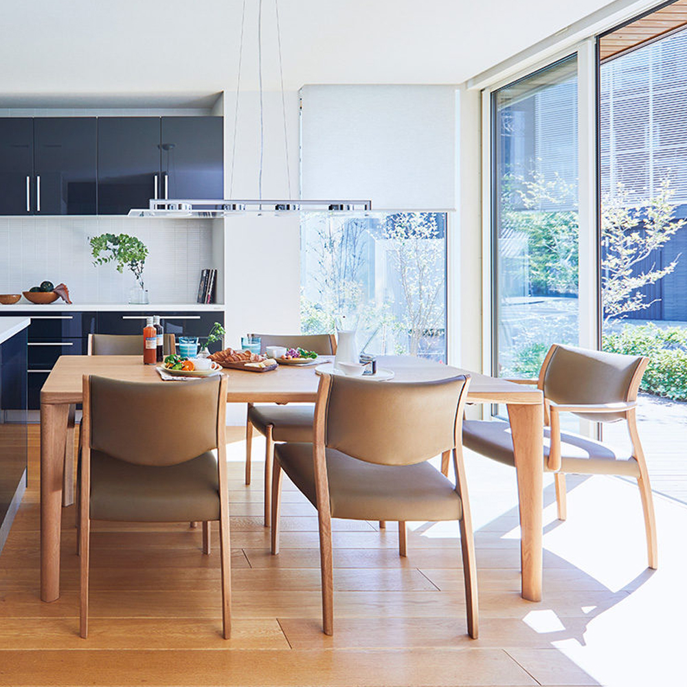 浜本工芸 ダイニングテーブル「DT-5400〜5408」ナラ材 全3色 全5サイズ