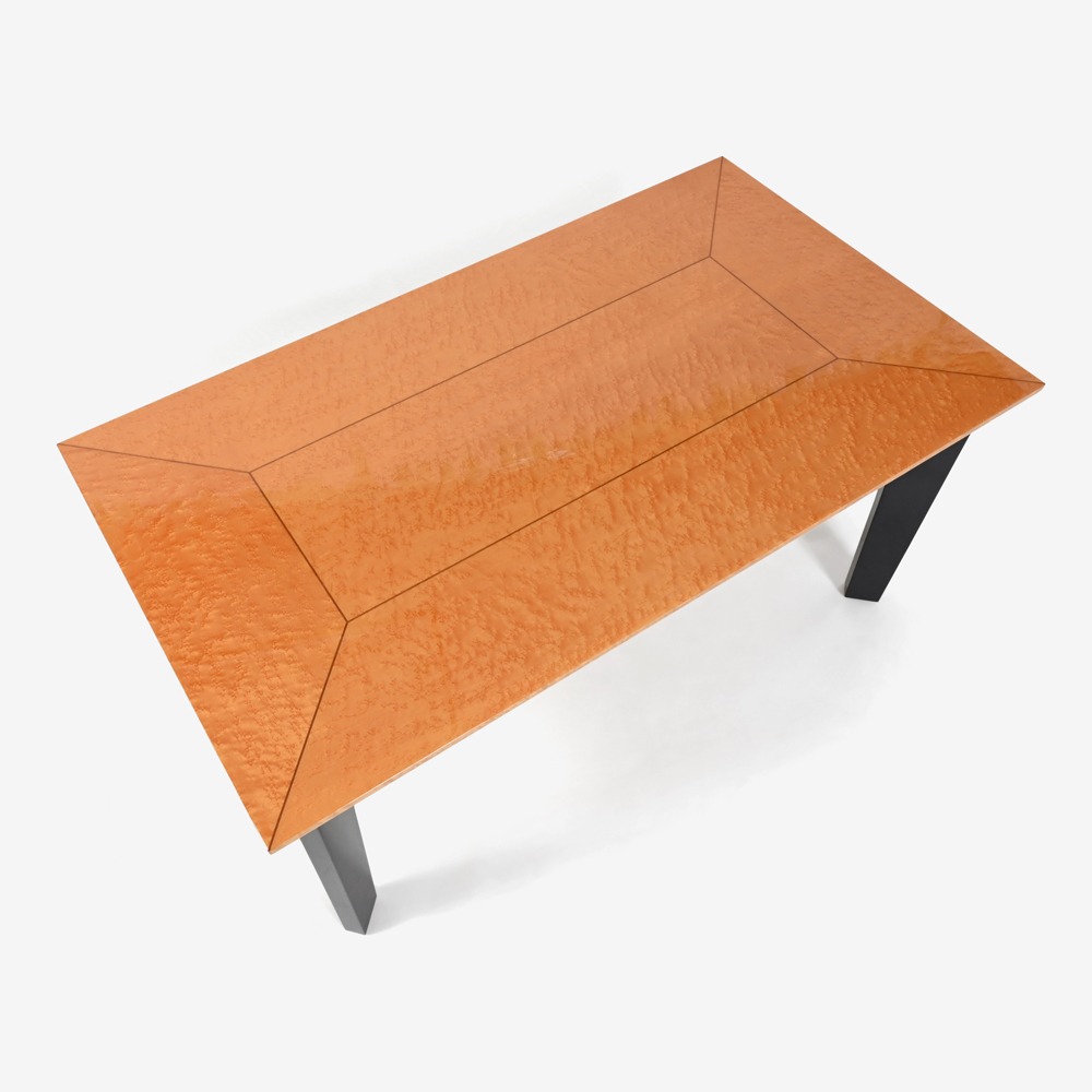 ダイニングテーブル「スプレンダー2 MA/BK」メープル材 全4サイズ