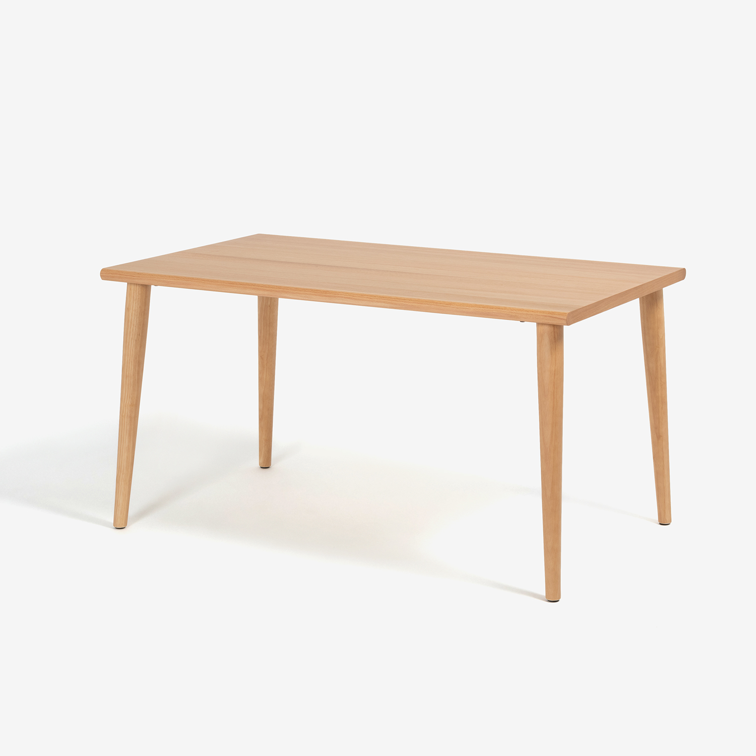 ダイニングセット「ユノ3」レッドオーク材ホワイトオーク色 座面PVC