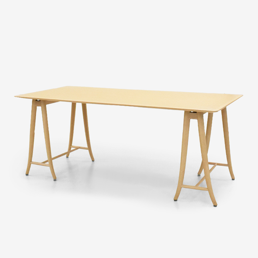 秋田木工 ダイニングテーブル「GAKKO（がっこ）-01」ブナ材 白木塗装艶