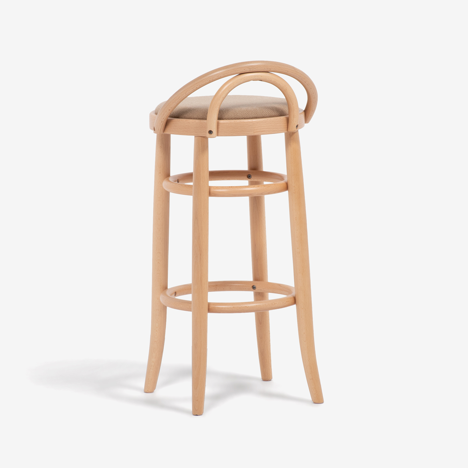 秋田木工 カウンターチェア「2091-U」座面高62cm ブナ材ナチュラル色