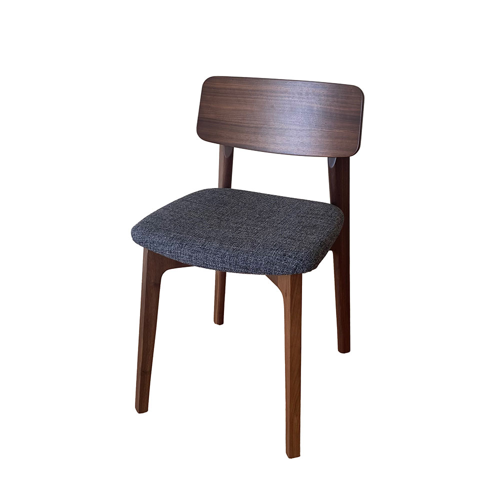 ダイニングチェア「ブラン」ホワイトオーク材 布座#C13グレー | 【公式
