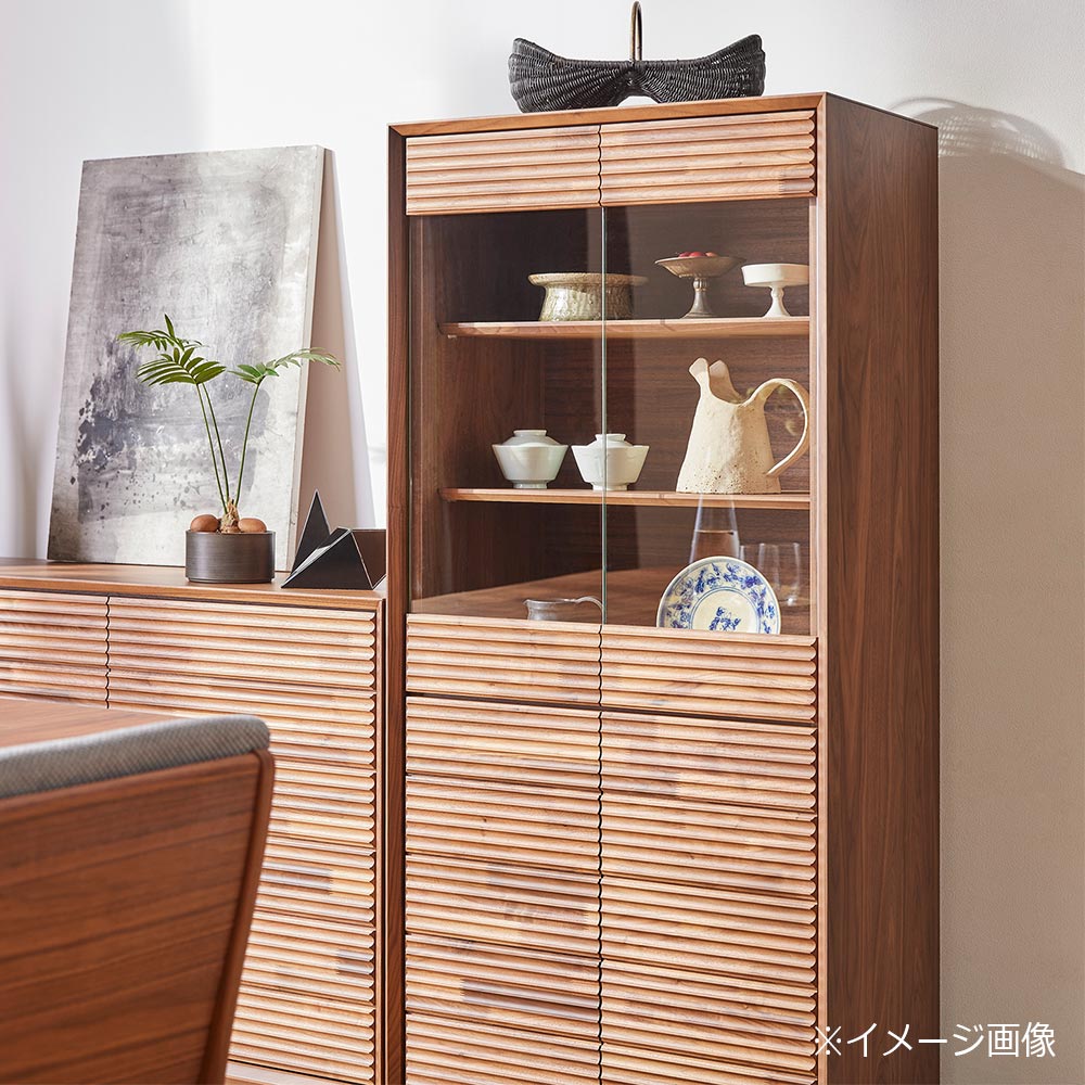 カリモク家具 キュリオケース「デセール Q301EA」ウォールナット材XRG