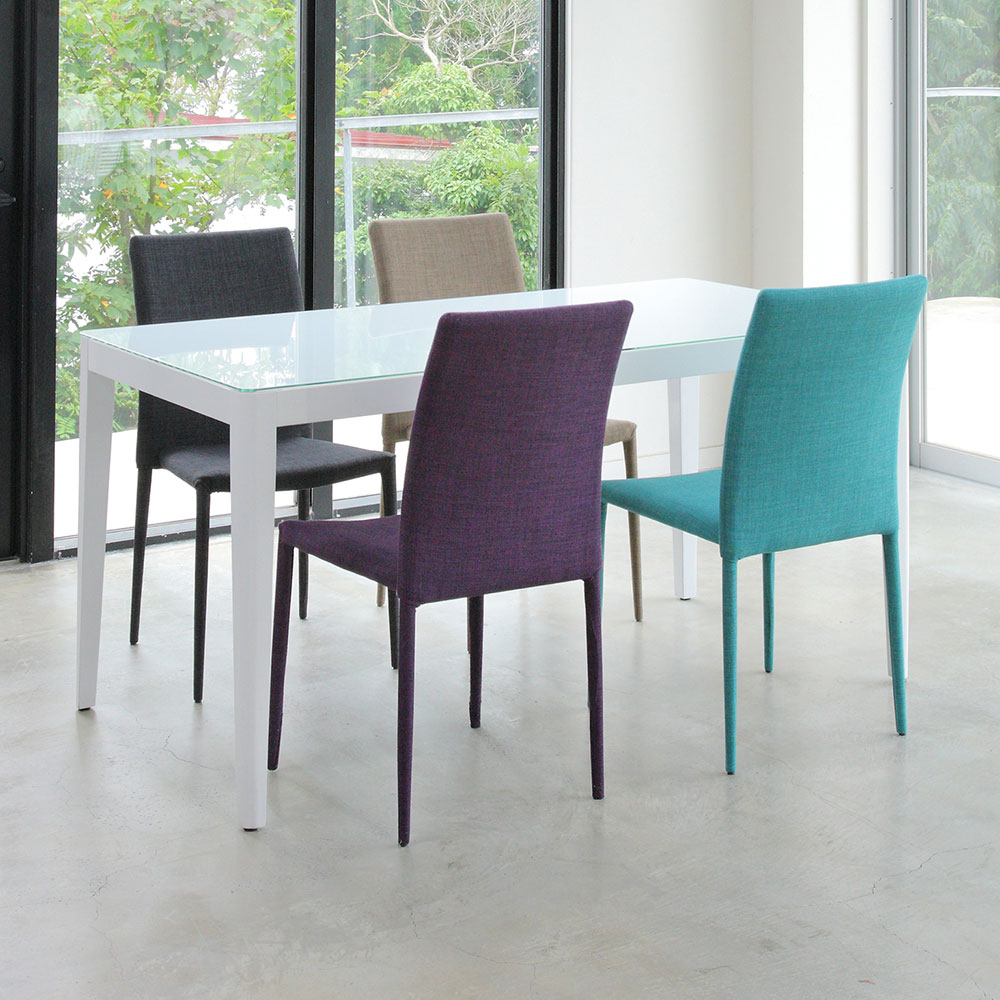 ダイニングチェア「ライヴ TDC-9209」布張り ブラック色 | 【公式