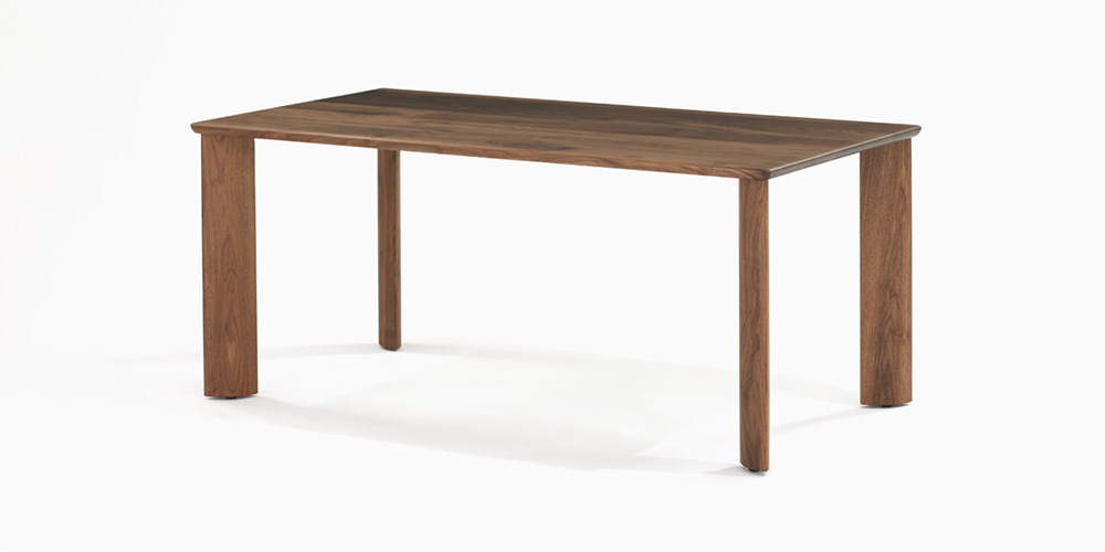 ダイニングテーブル「フォルム」ウォールナット材 塗装2タイプ 全4