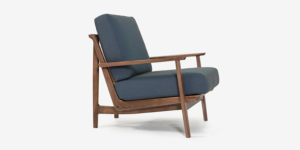 カリモク家具 アームチェア「デセール W306」1人掛け ウォールナット材