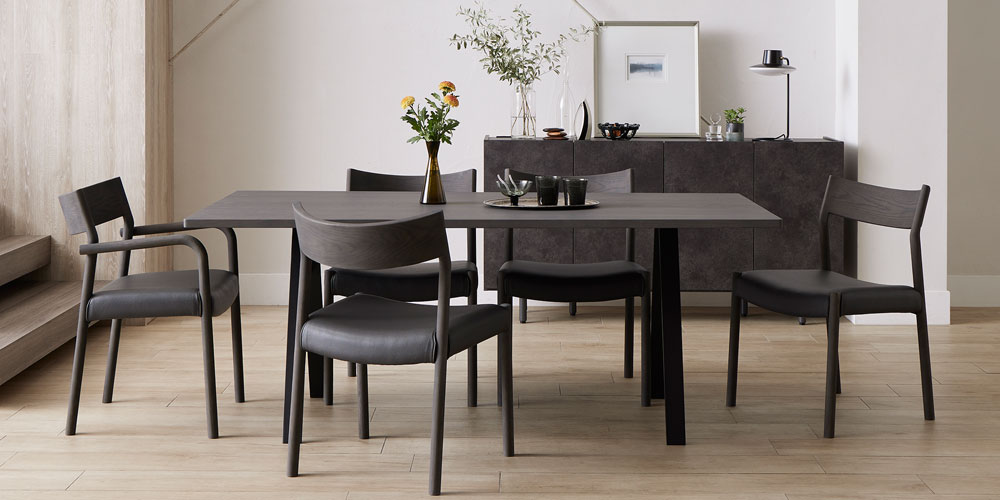 ダイニングテーブル「フィルプラス」長方形スチールA脚タイプ 4サイズ