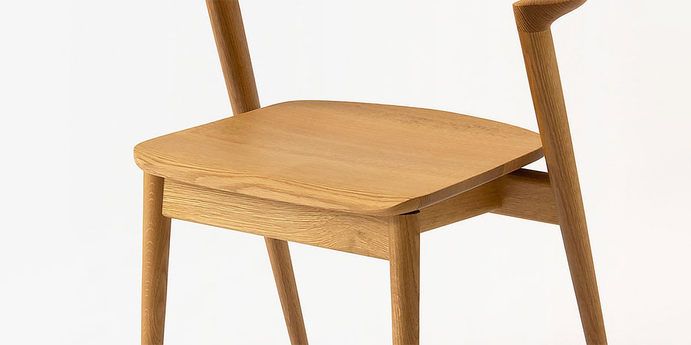 飛騨産業 ダイニングチェア（半肘付き）「SEOTO-セオト-KD201AN」セミ