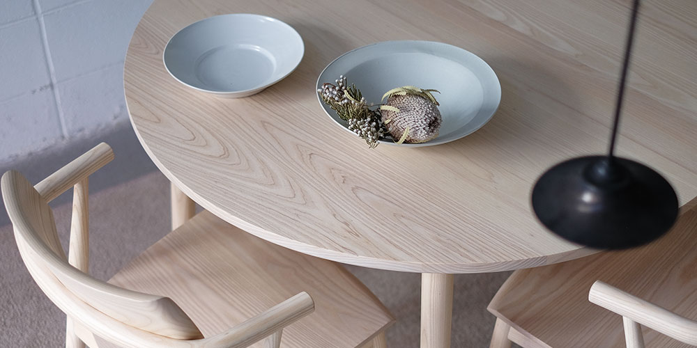 マルケイ木工 ダイニングテーブル「M-CRAFT dual デュアル」円形 直径