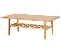 伸長式ダイニングテーブル「フラン」幅120-156cm ウォールナット材