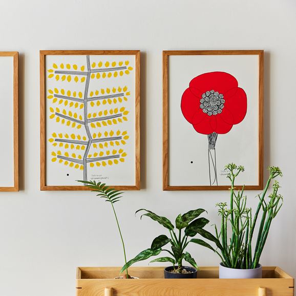 一点物】 山口一郎 「HANA 赤」M｜絵画・イラスト（一点もの）｜IDEE