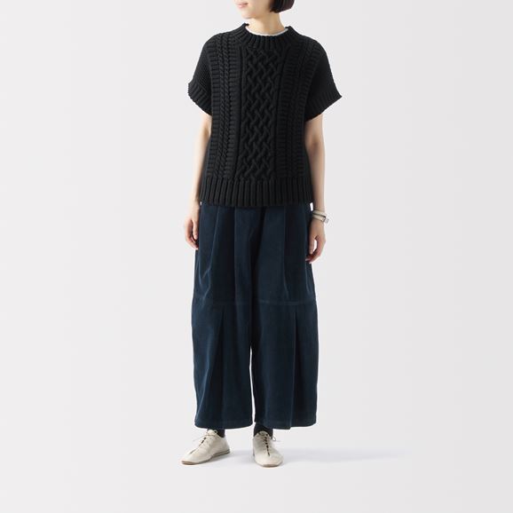 H& by POOL Cable Vest Off White｜トップス｜IDEE SHOP Online