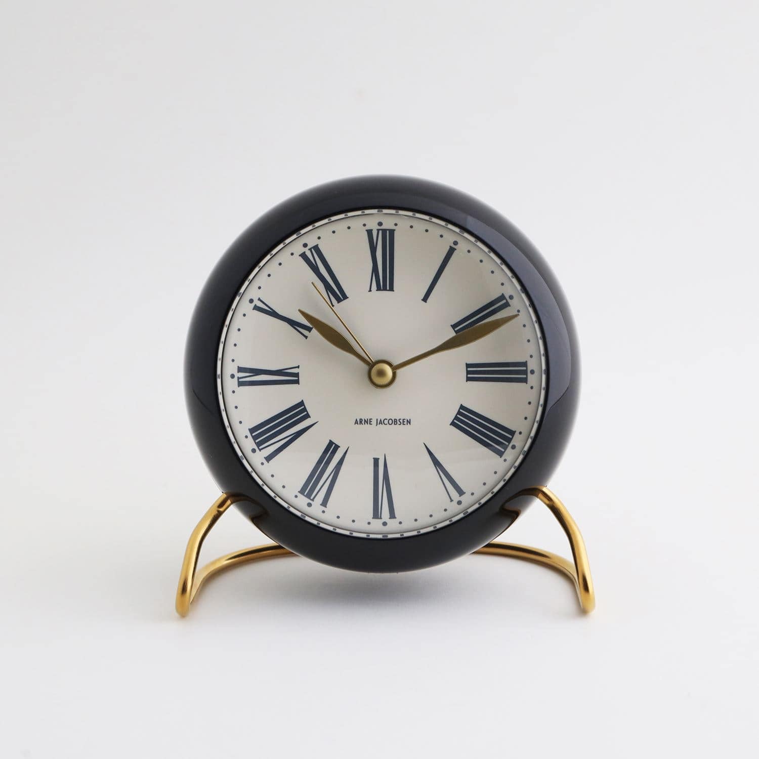 数量限定】 Arne Jacobsen テーブルクロック ROMAN CLASSIC ブラック