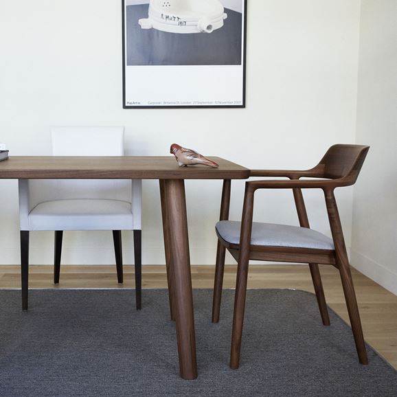 受注生産品】マルニ木工 HIROSHIMA DINING TABLE EXTENTION Walnut