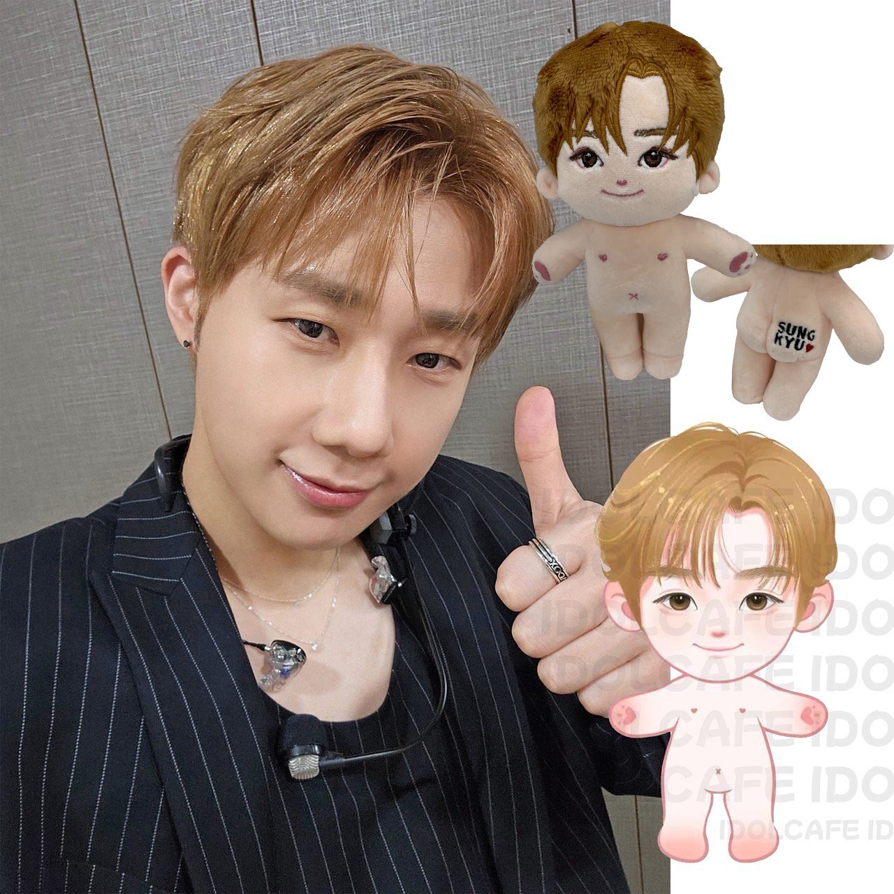 15cm Doll】INFINITE ソンギュ SungKyu 応援ぬいぐるみセット PIRITZ