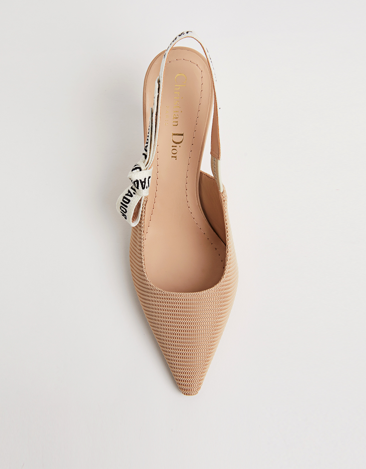 Dior J'Adior Ribbon ハイヒールスリングバックシューズ (ヒール付き