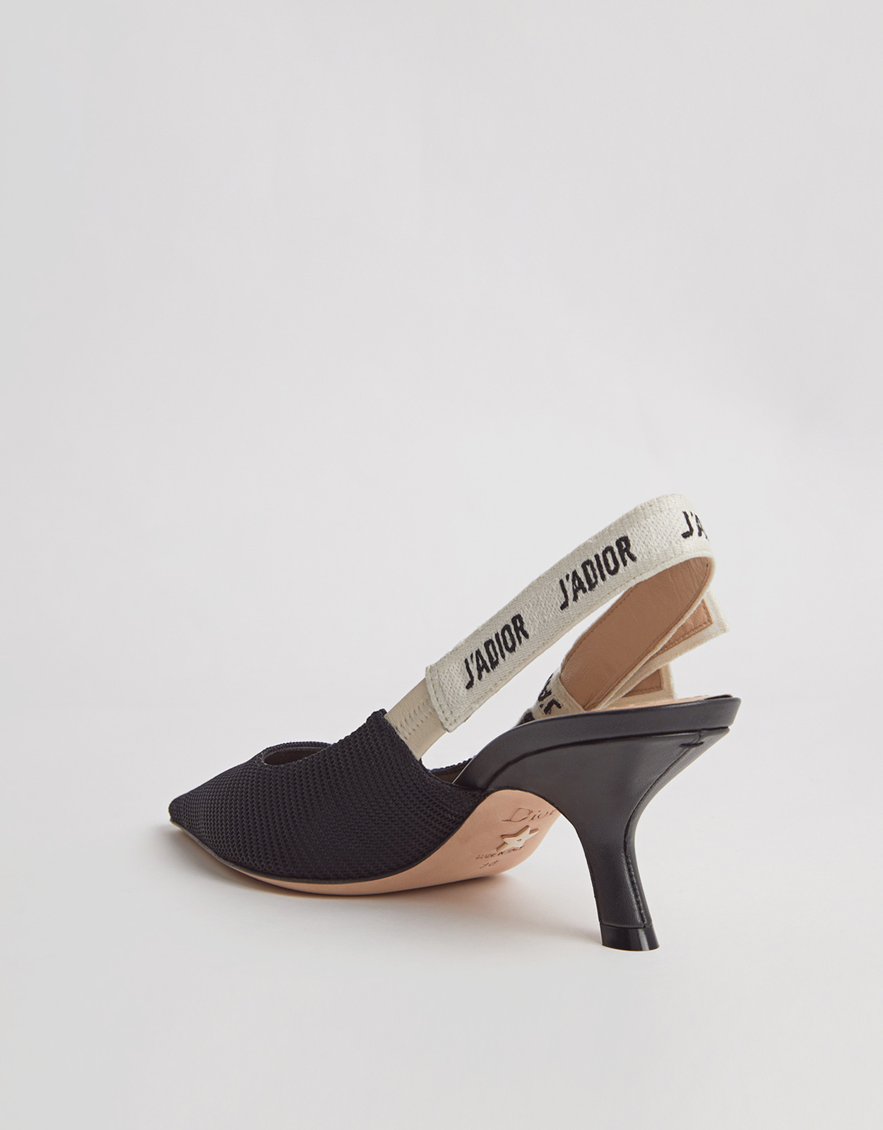 Dior J'Adior Ribbon ハイヒールスリングバックシューズ (ヒール付き