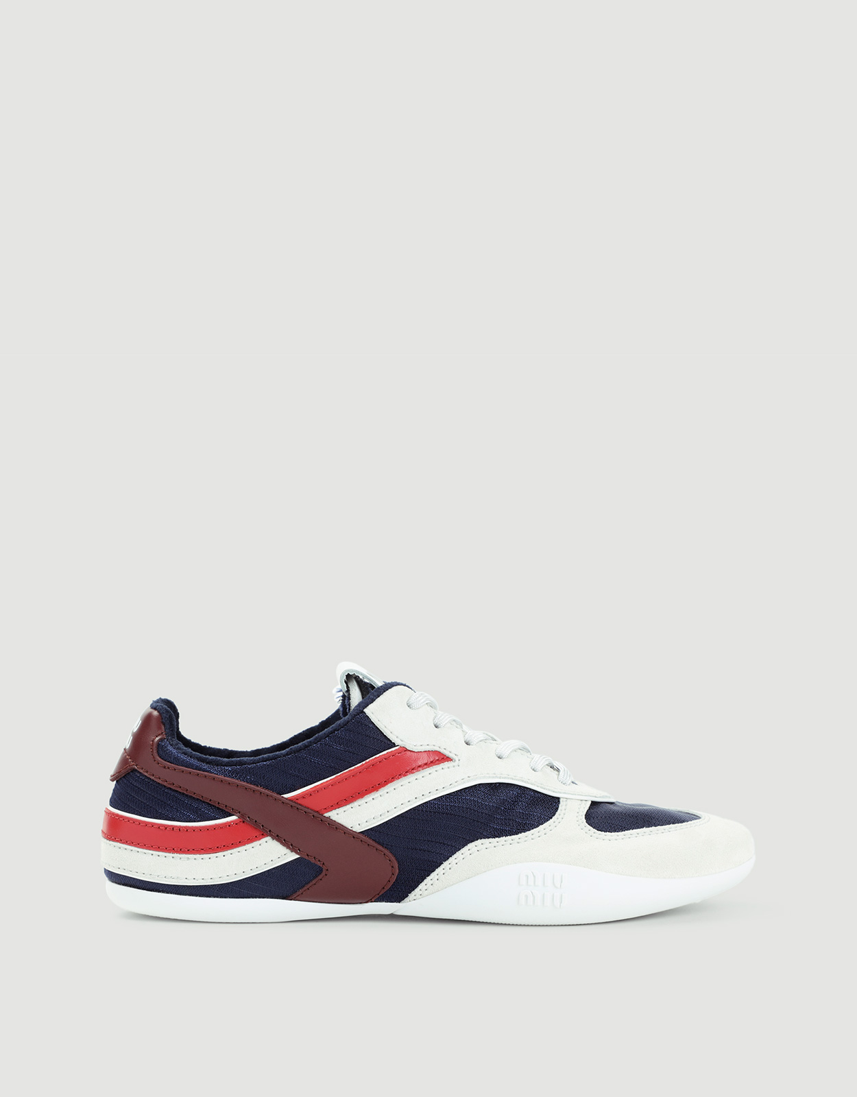 Miu Miu ジムナジウム テクニカルファブリック＆スエード スニーカー