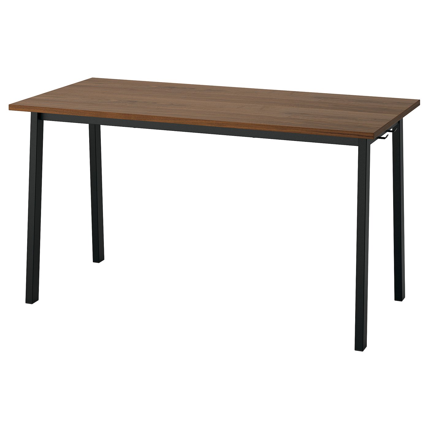 MITTZON conference table, black stained ash veneer/black