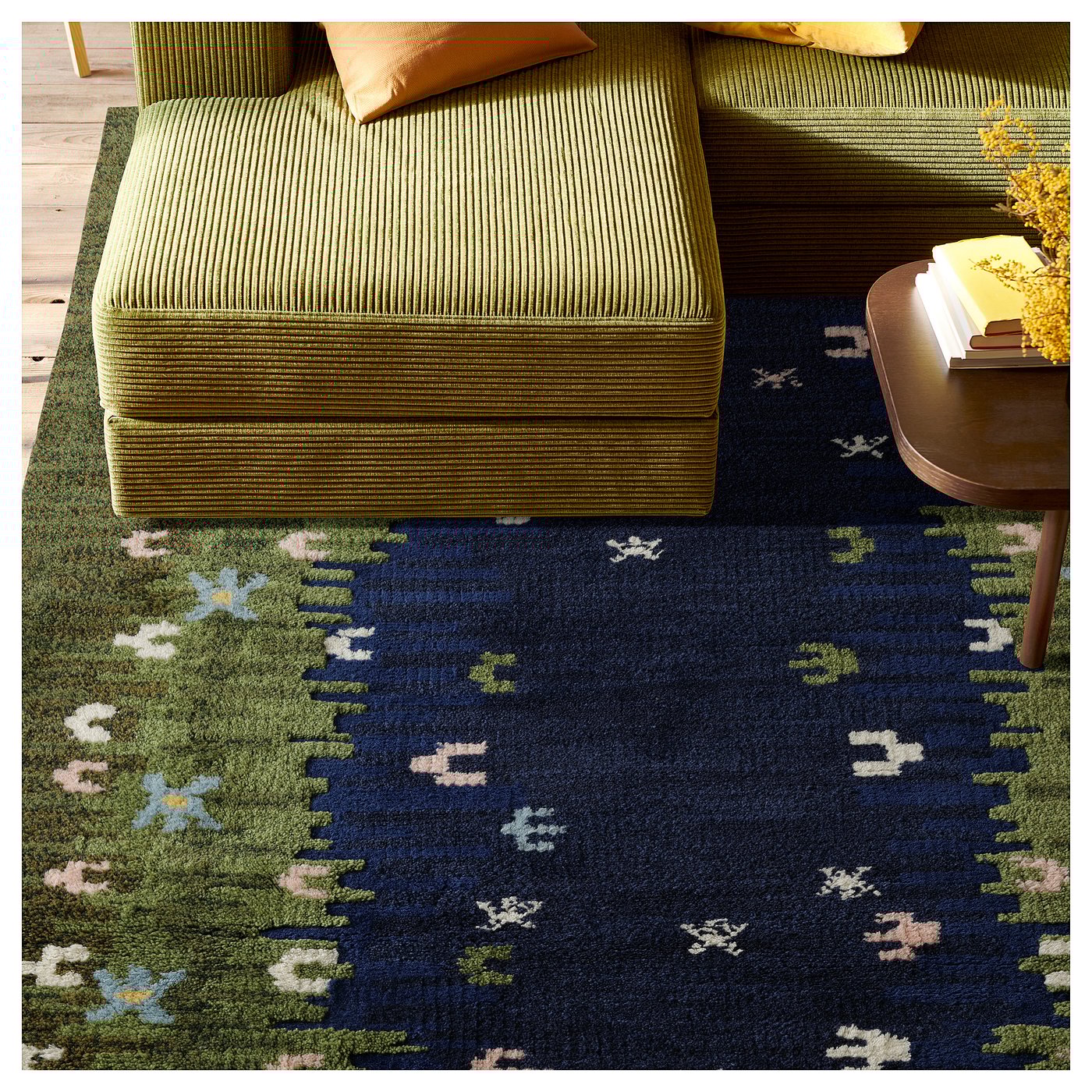 GRODDSVINGEL グロッドスヴィンゲル ラグ パイル短, マルチカラー