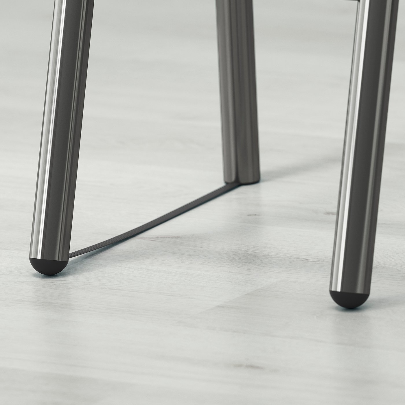 SVÄRTA スヴェルタ ロフトベッドフレーム, シルバーカラー, 90x200 cm