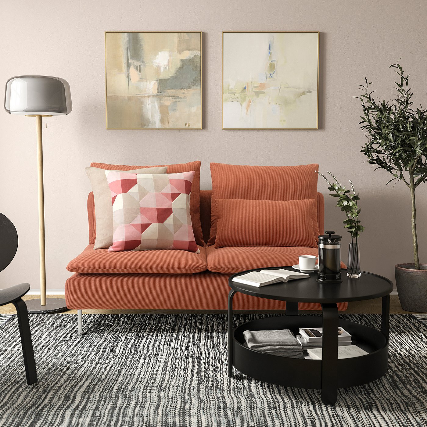 SÖDERHAMN ソーデルハムン 3人掛けコンパクトソファセクション