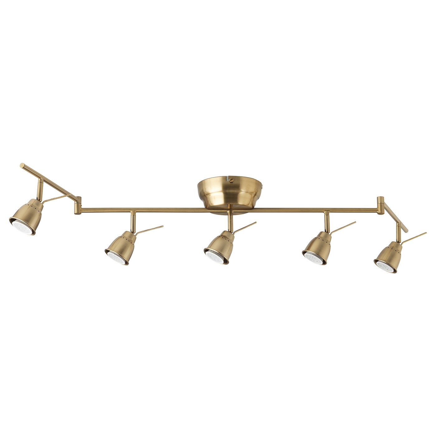 BAROMETER ceiling track, 5-spots, brass color - IKEA