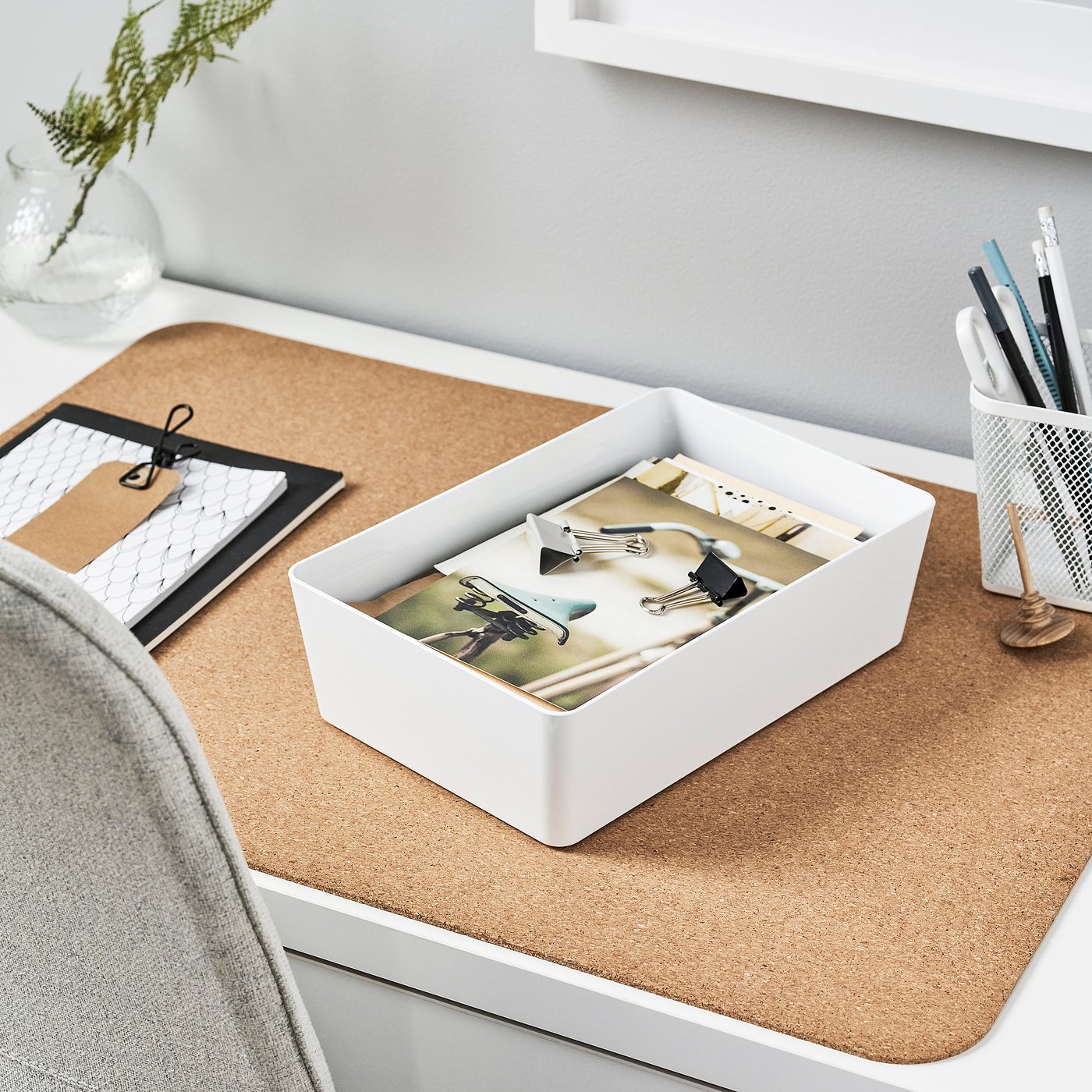 KUGGIS box, white, 7x10 ¼x3 ¼