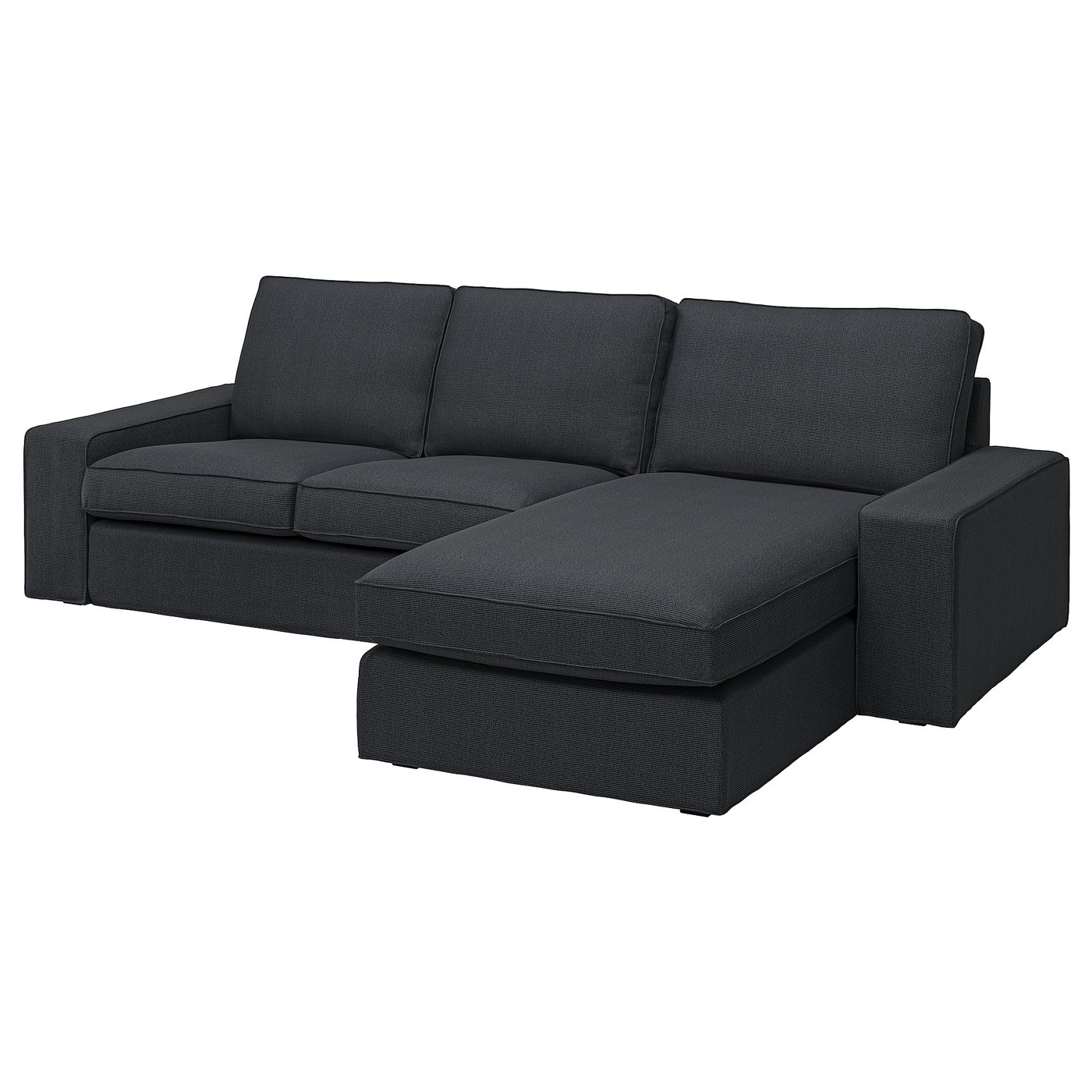 KIVIK sofa with chaise, Tresund anthracite - IKEA