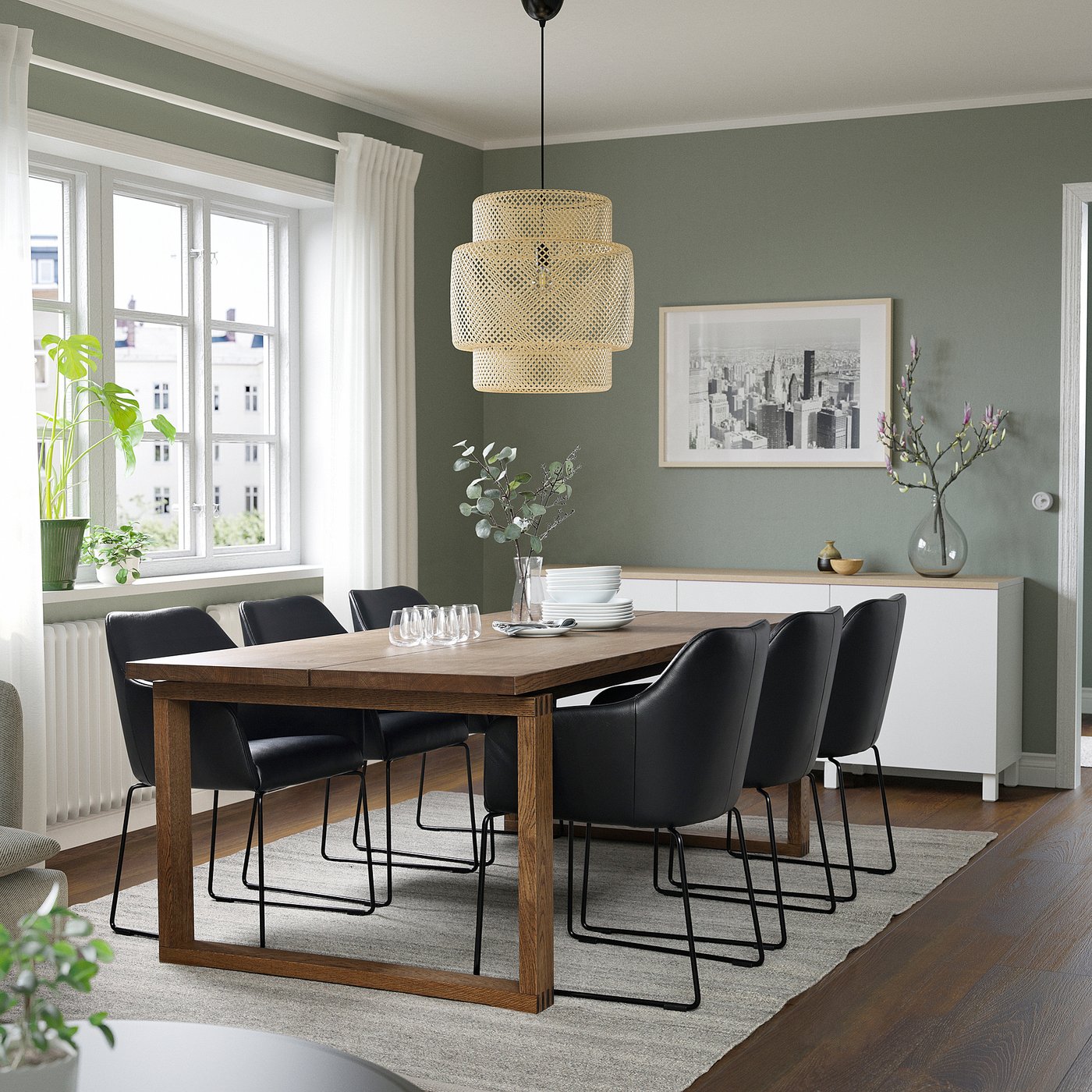 TOSSBERG chair, metal black/Grann black - IKEA