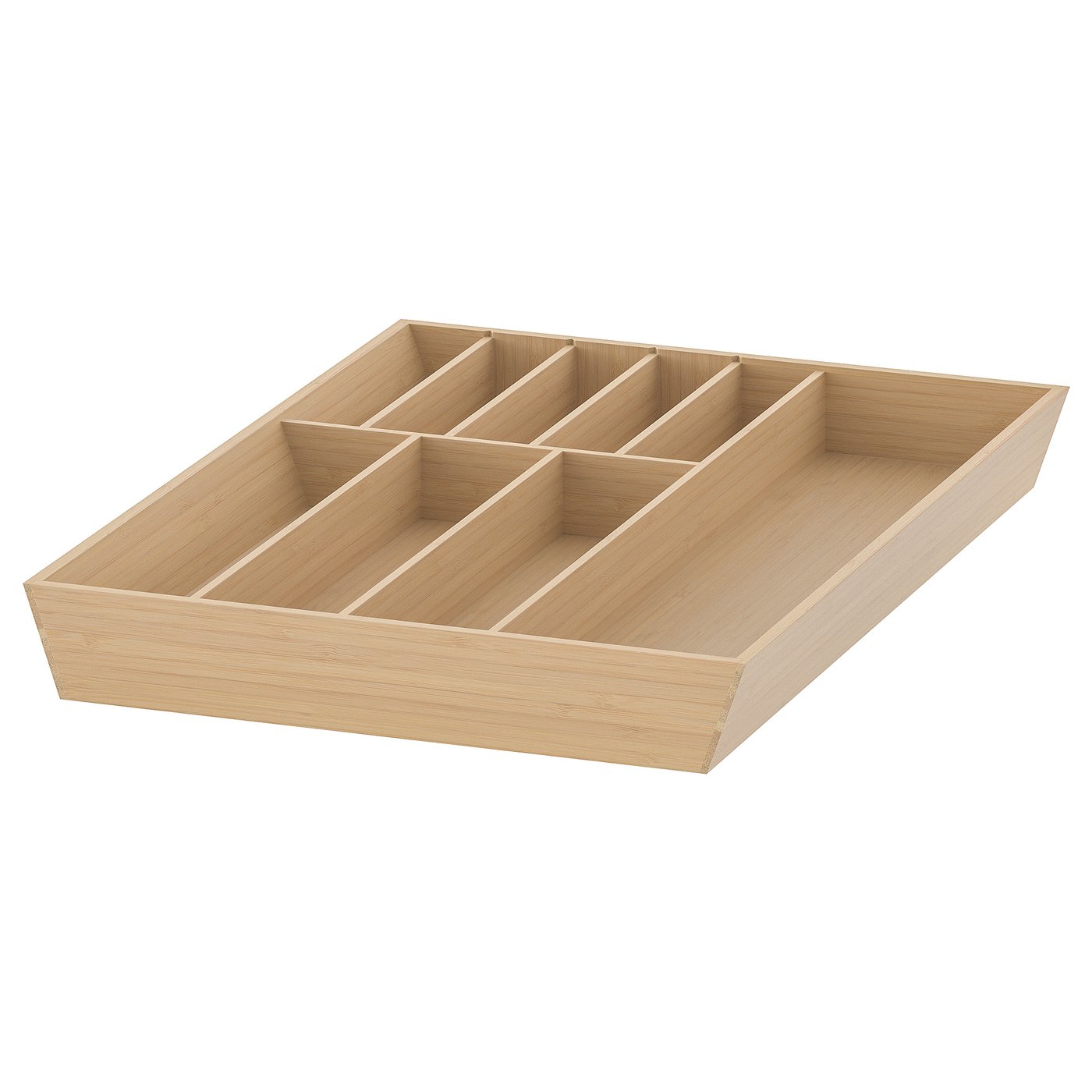 UPPDATERA flatware tray, light bamboo, 15x19 ½