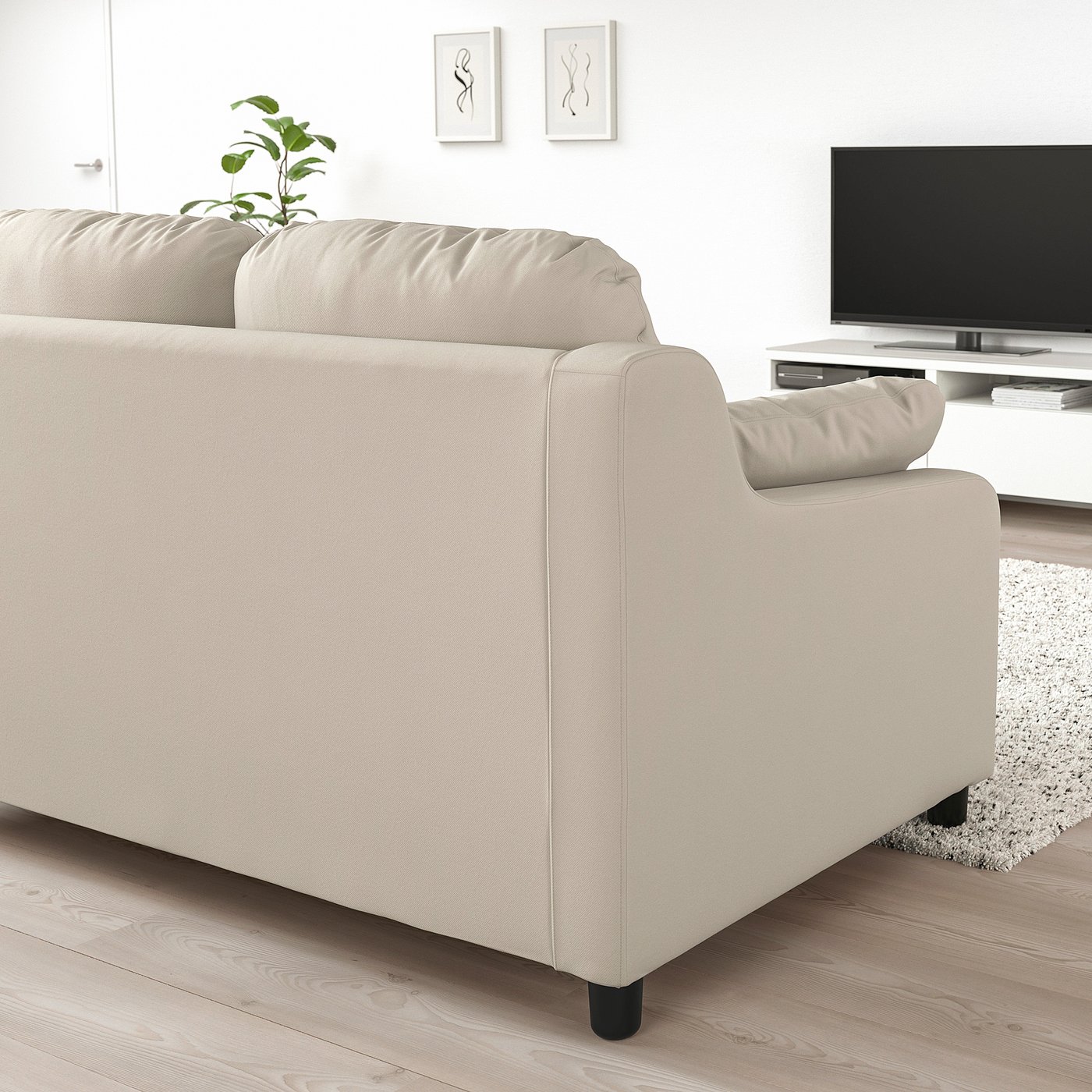 VINLIDEN loveseat, Hakebo beige - IKEA