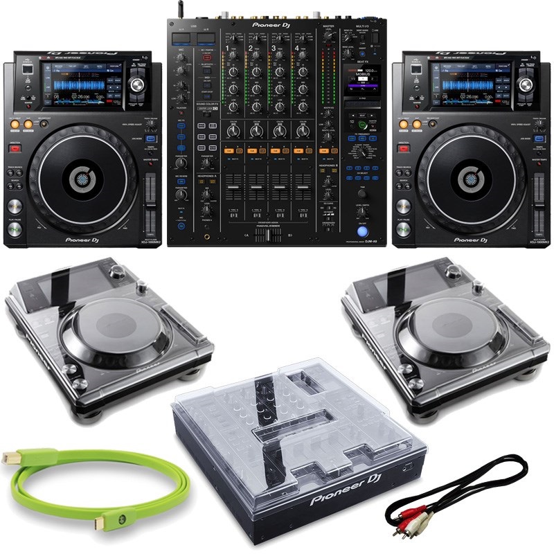 Pioneer DJ XDJ-1000MK2 + DJM-A9 クラブスタイル8点SET 【本体保護