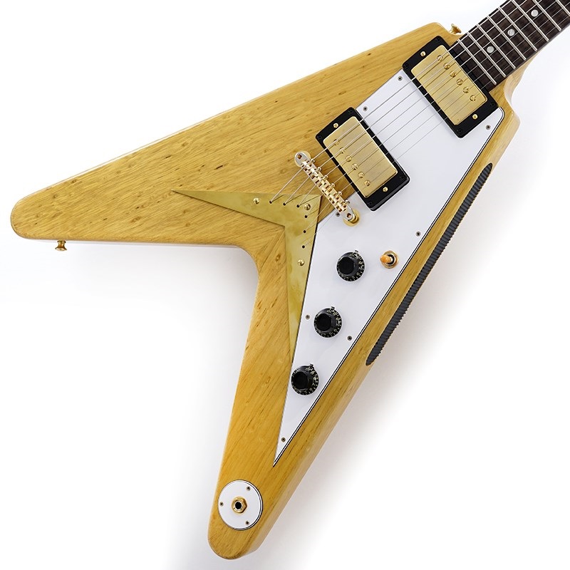 Gibson 1958 Korina Flying V Reissue VOS Natural w/White Pickguard