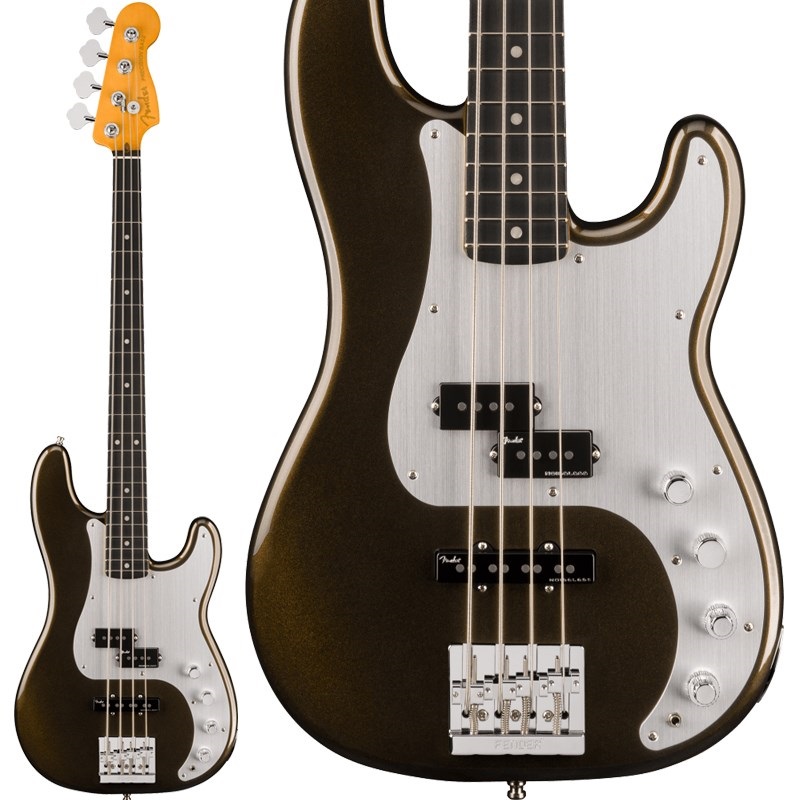 Fender USA American Ultra II Precision Bass (Texas Tea/Ebony