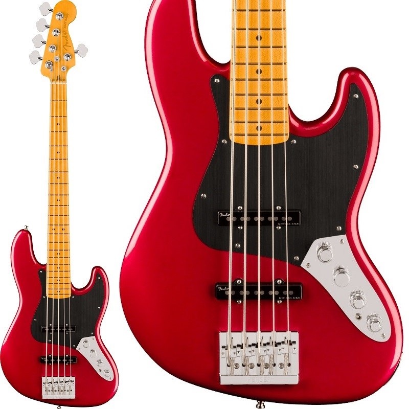 Fender USA American Ultra II Jazz Bass V (Sinister Red/Maple