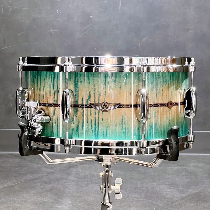 TAMA TMS1465SR-ECB [STAR Maple 14 × 6.5 / Emerald Sea Curly Maple