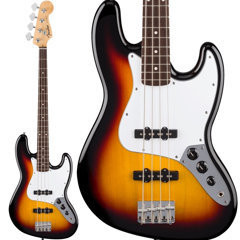 Fender Standard Series Standard Jazz Bass (3-Color Sunburst/Laurel