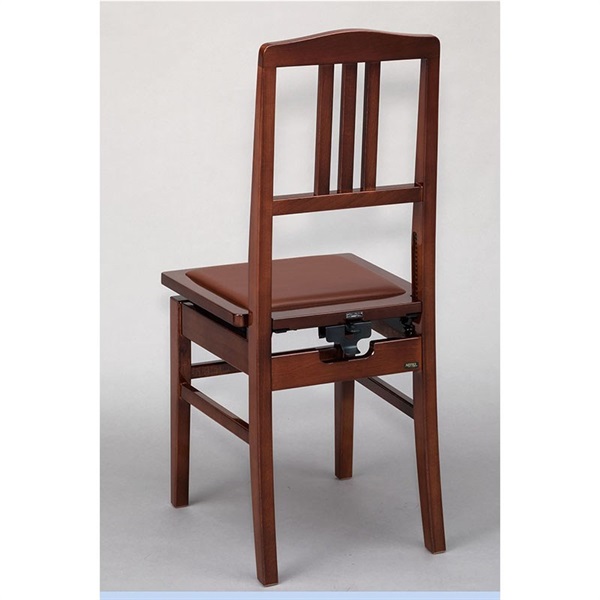 甲南 NO.5 Yマホガニー塗 (ピアノ椅子 背付きタイプ)【日本製】【お