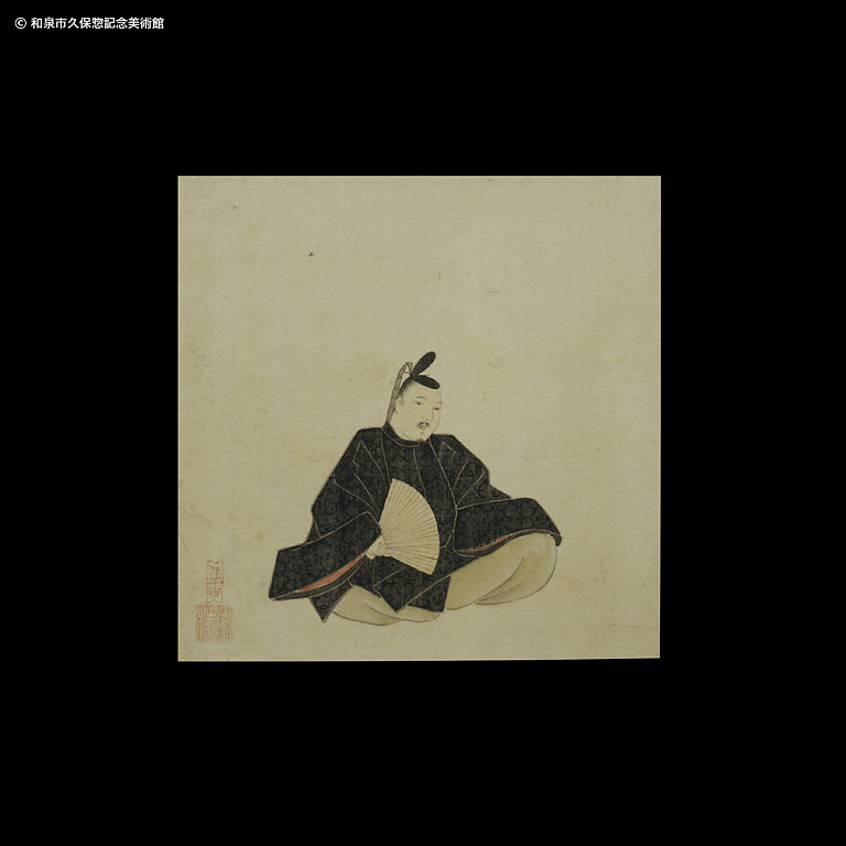 三十六歌仙画帖 藤原敏行｜デジタルミュージアム｜和泉市久保惣記念美術館