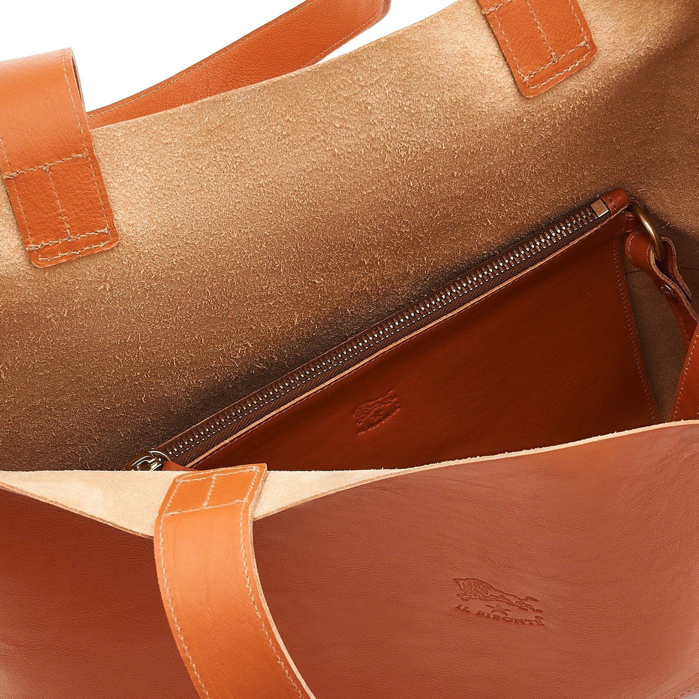 Talamone | Women's tote bag in leather color caramel – Il Bisonte