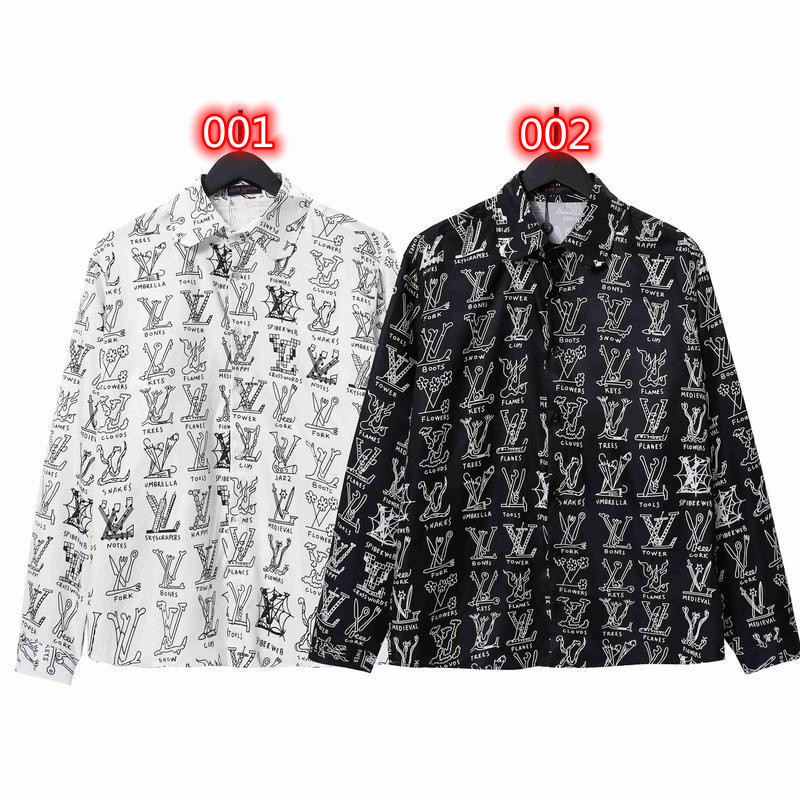 ブランド lv シャツ 長袖 メンズ ルイヴィトン 長袖シャツ レギュラー