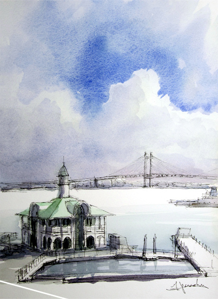 五十嵐吉彦の水彩画