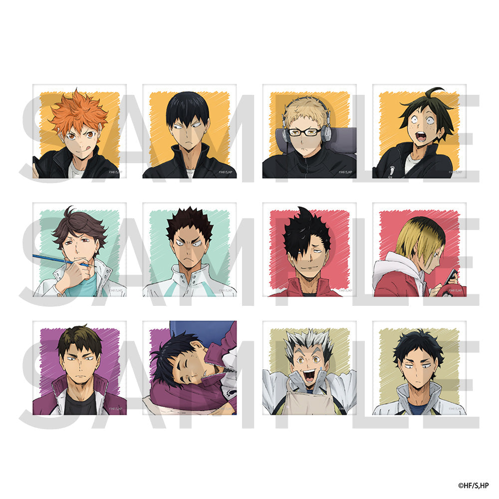 ハイキュー!! スクエア缶バッジセット（制作現場風） 木兎・赤葦 – IG