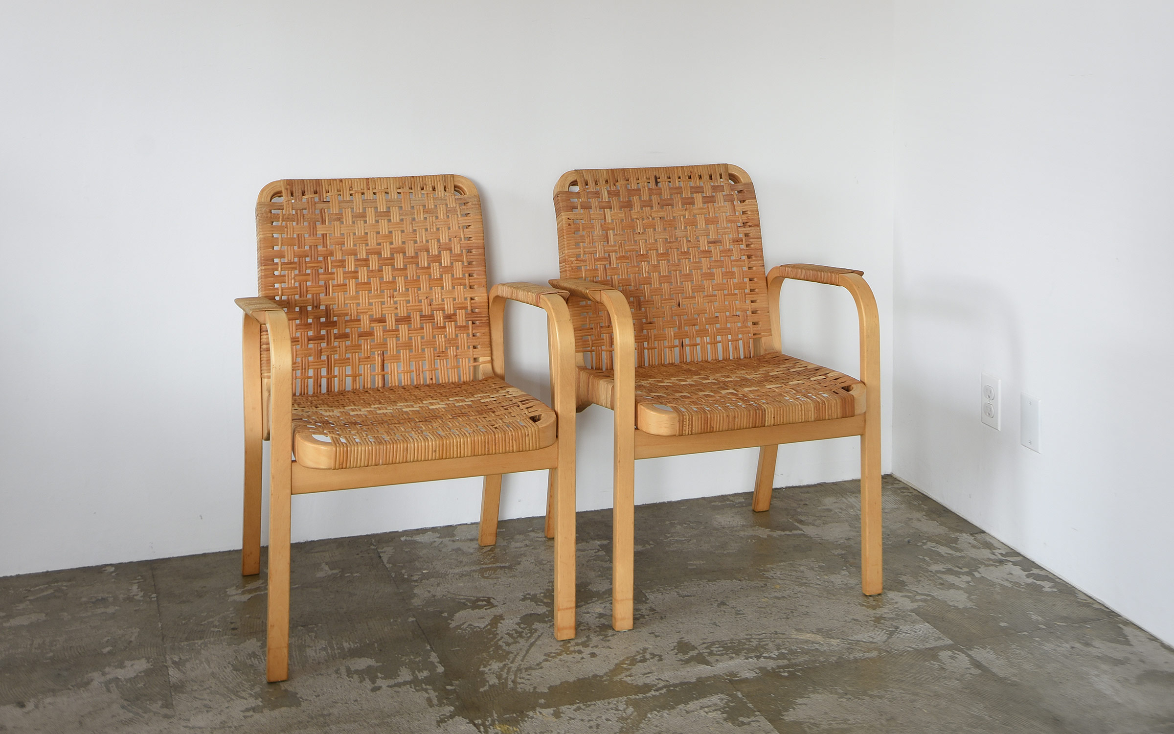 Alvar Aalto No.45 Arm Chair アルヴァ アアルト アームチェア ラタン