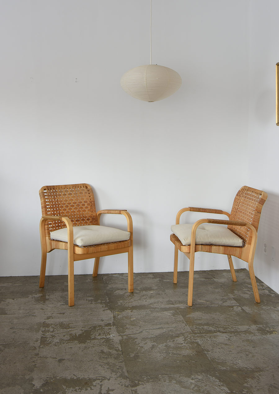Alvar Aalto No.45 Arm Chair アルヴァ アアルト アームチェア ラタン